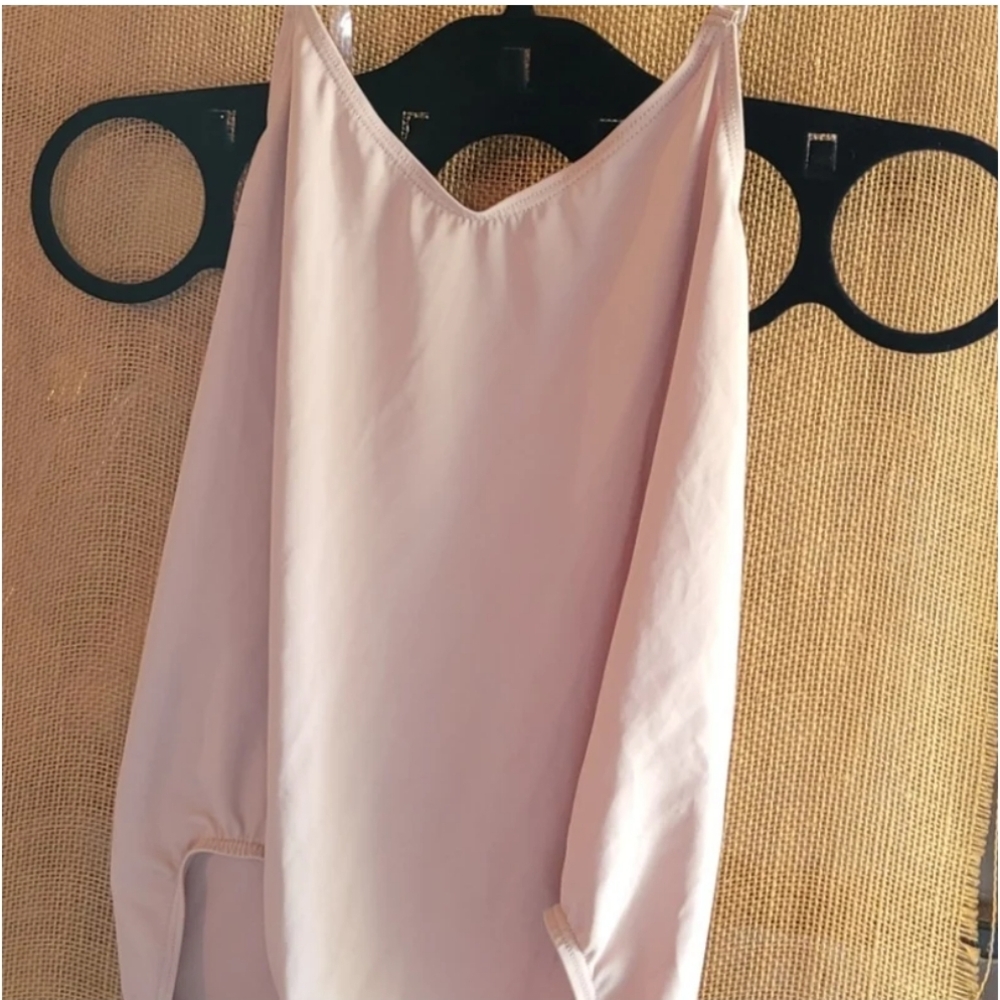 Body Wrappers Soft Pink Shapewear Leotard.